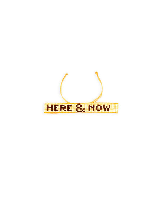 "Here & Now" Mantra Bracelet