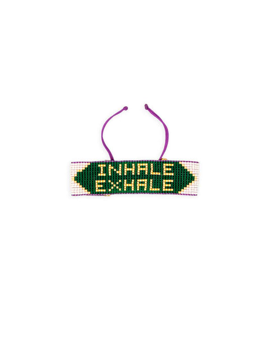 "Inhale Exhale" Mantra Bracelet