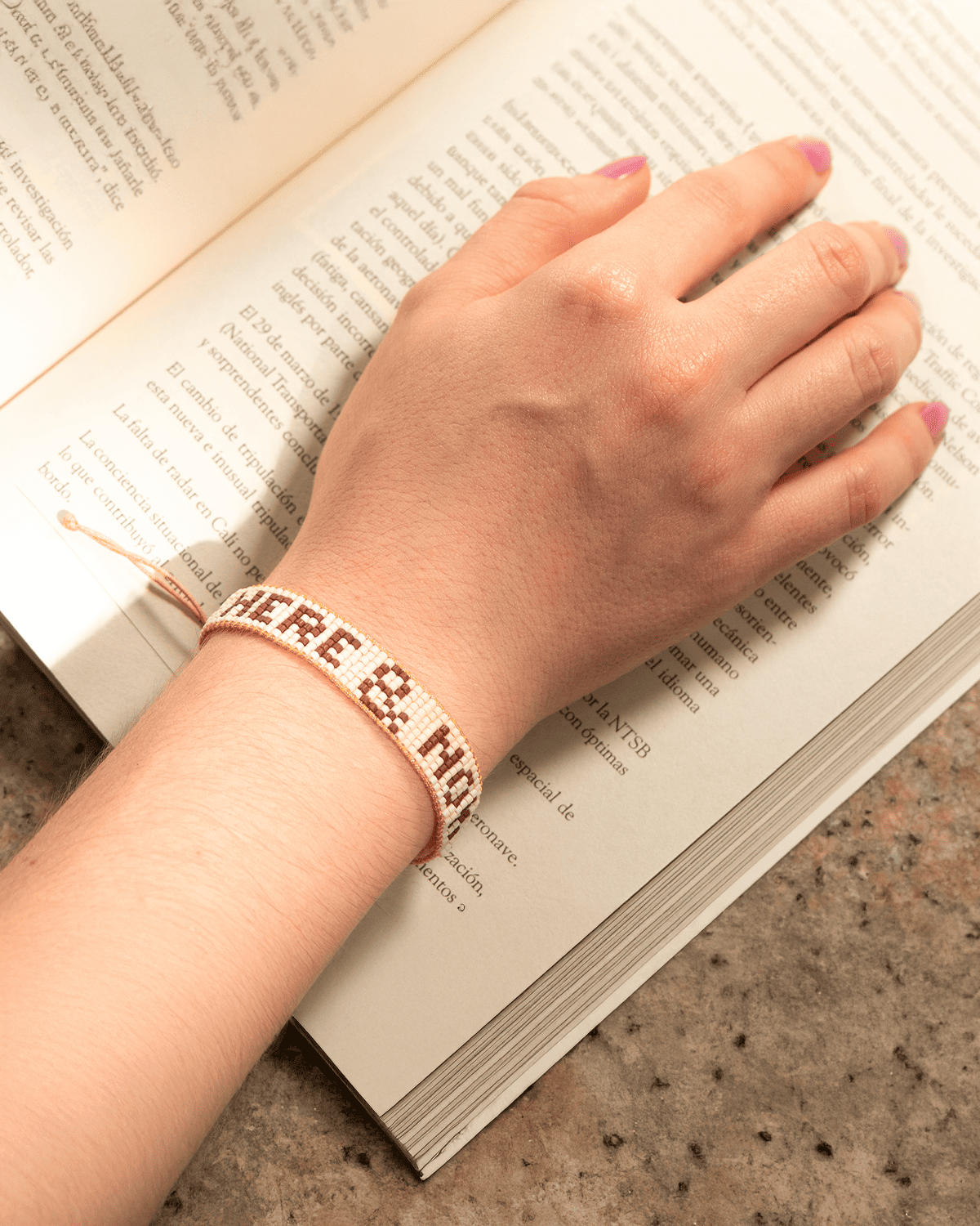 "Here & Now" Mantra Bracelet