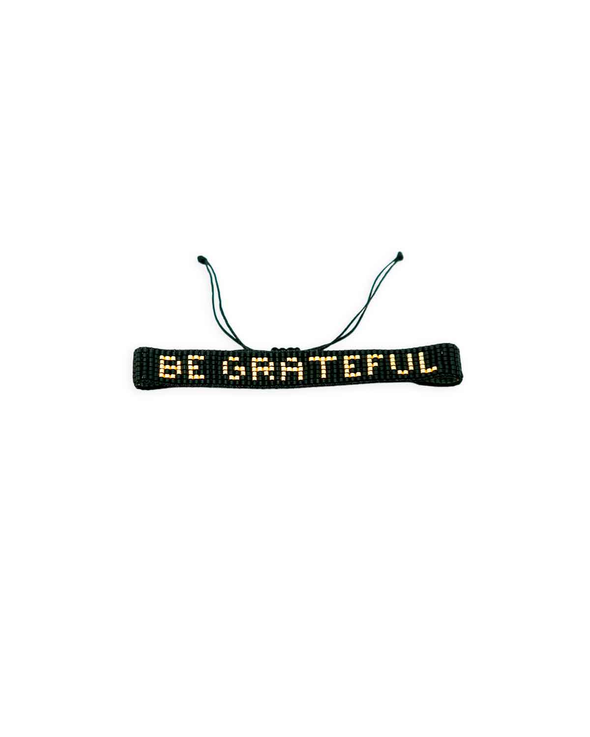 "Be Grateful" Mantra Bracelet