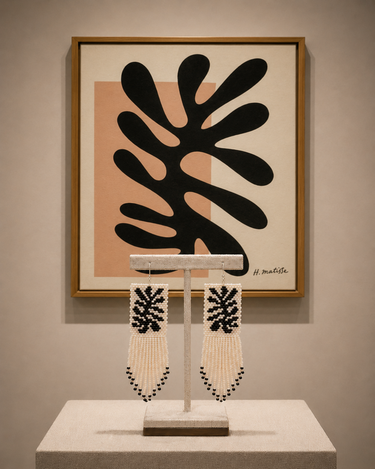 Beech Leaf Fringe Earrings