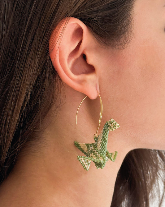 3D Crane Origami Earrings