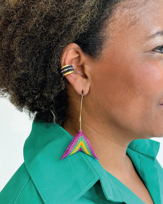 3D Fortune Cookie Earrings