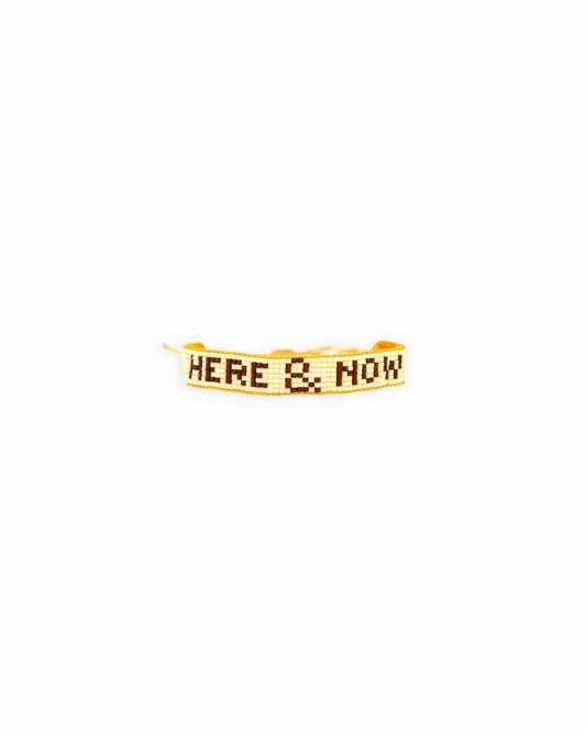 "Here & Now" Mantra Bracelet