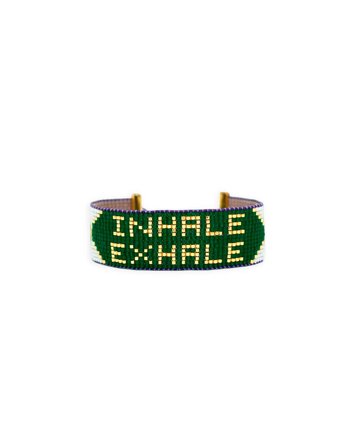 "Inhale Exhale" Mantra Bracelet