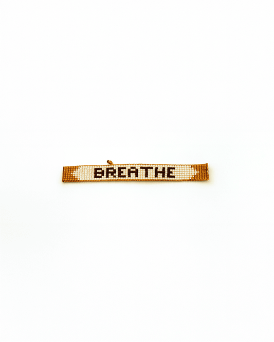 "Breathe" Mantra Bracelet