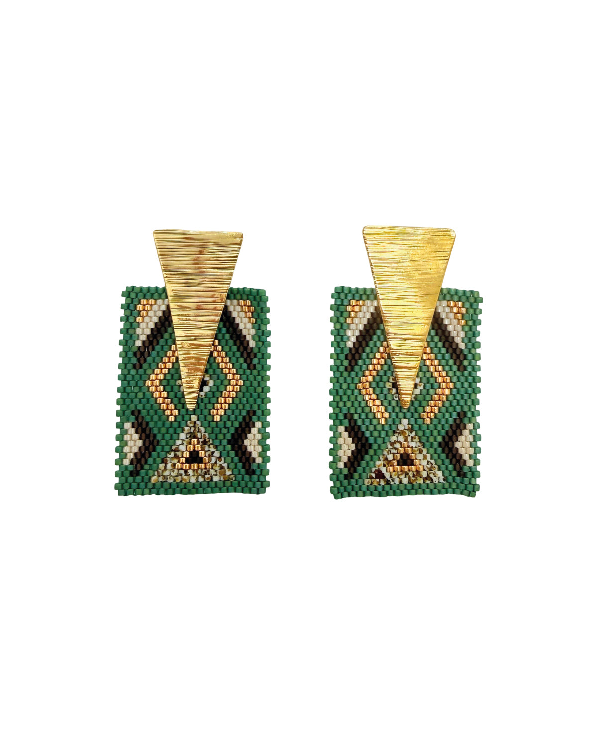 Rectangle Mandala Earrings