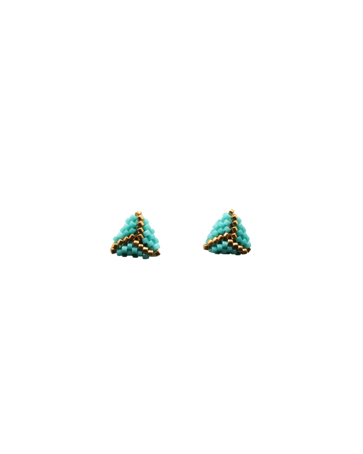 Splash Stud Triangle Earrings