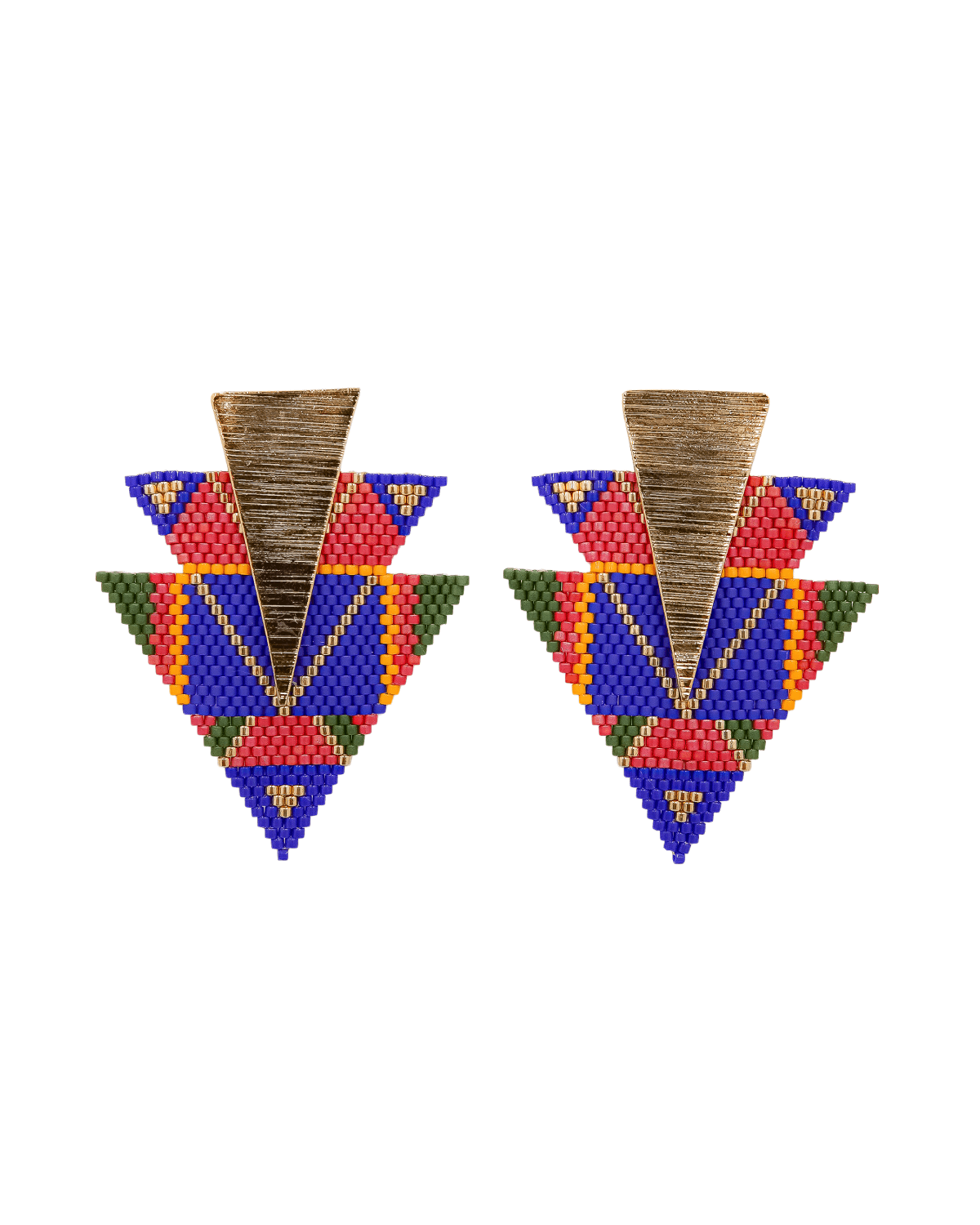 Triangle Mandala Earrings