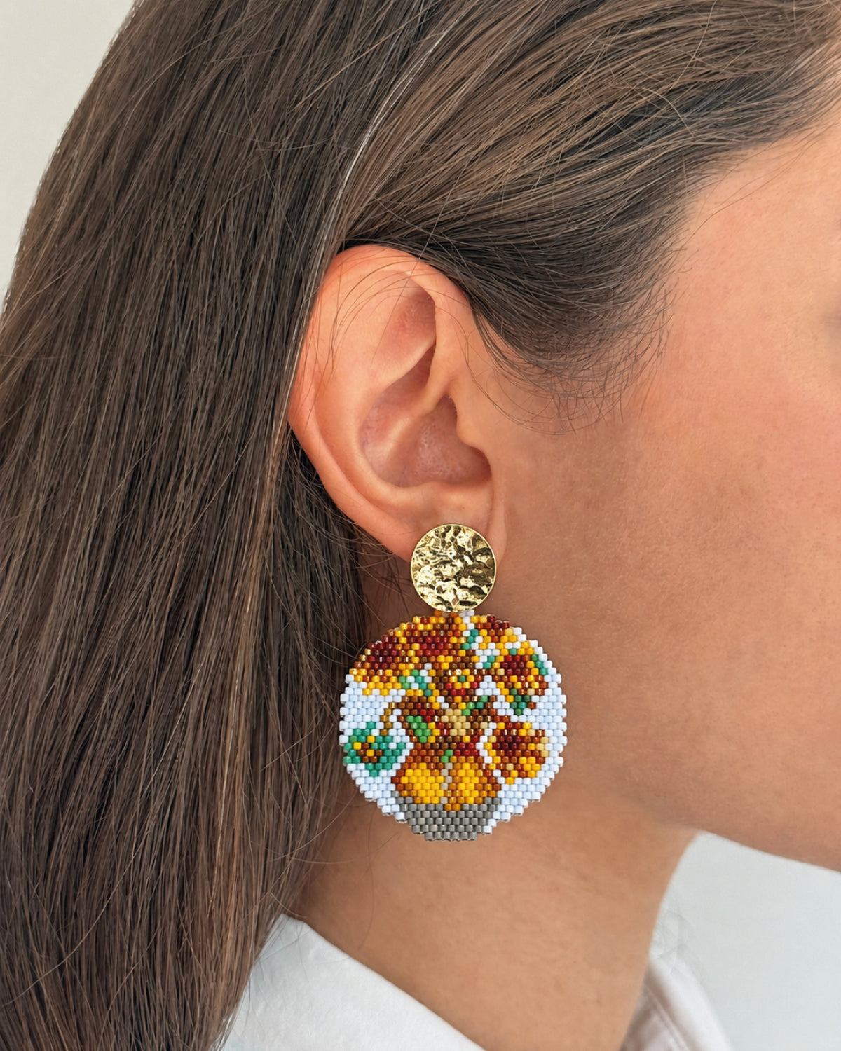 Vase of Sunflowers Earrings